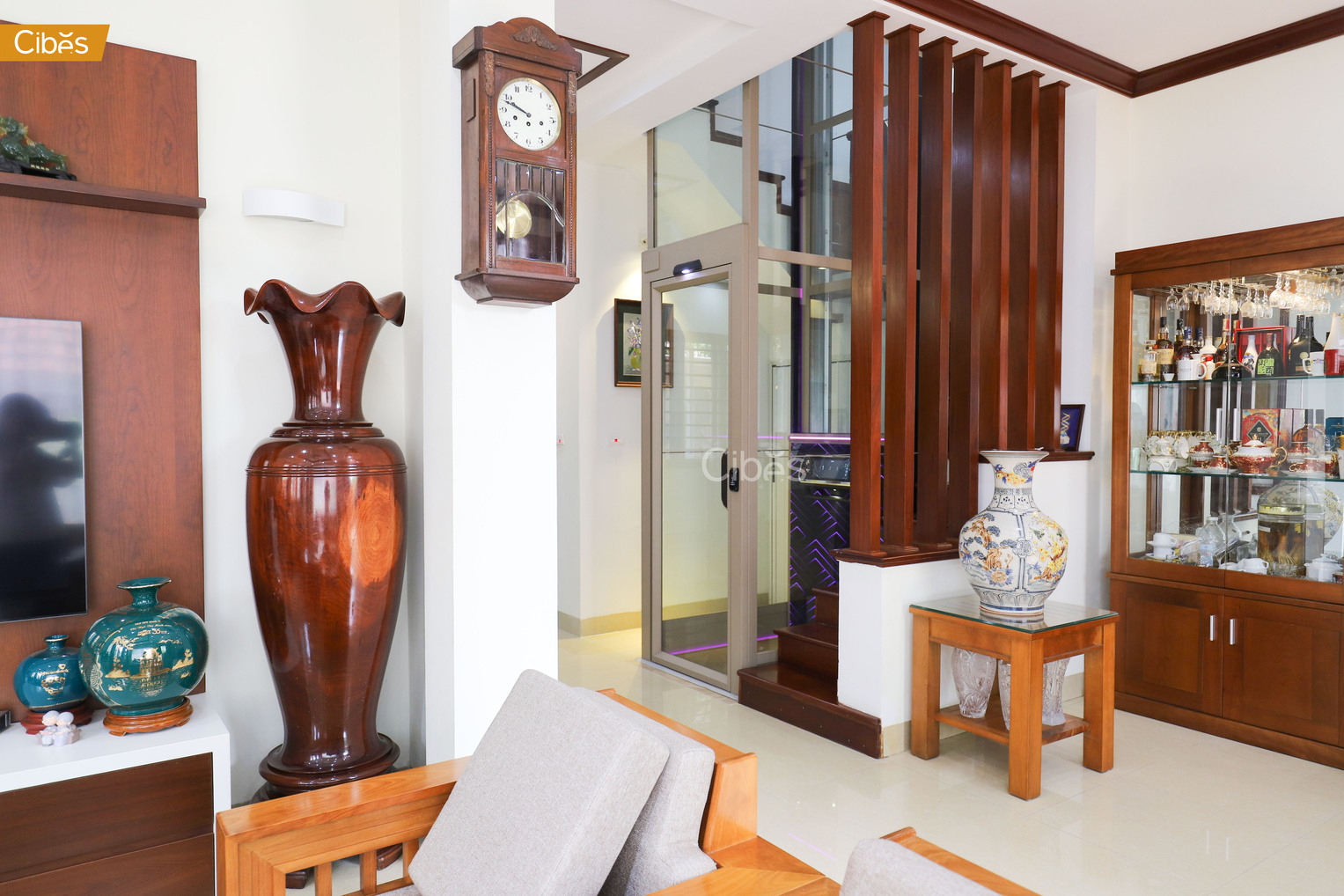 thang máy gia đình lắp đặt cho nhà cải tạo